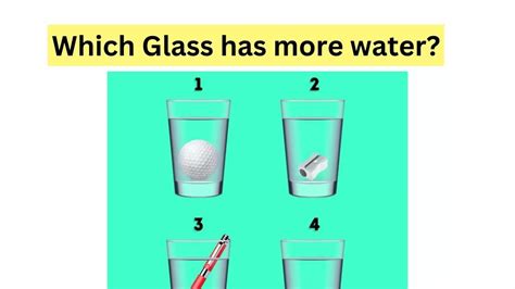 Which Glass Has More Water: A Philosophical and Practical Inquiry